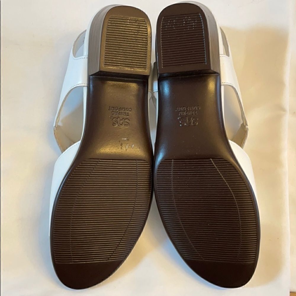 SAS SANDALS. WHITE LEATHER. NEW - Picture 4 of 9